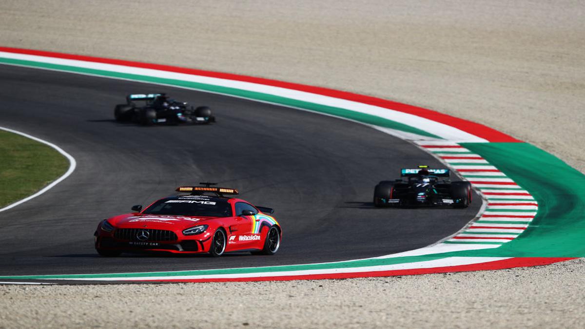 Hamilton says safety car re-starts putting drivers at risk: Sportstar - Sports news