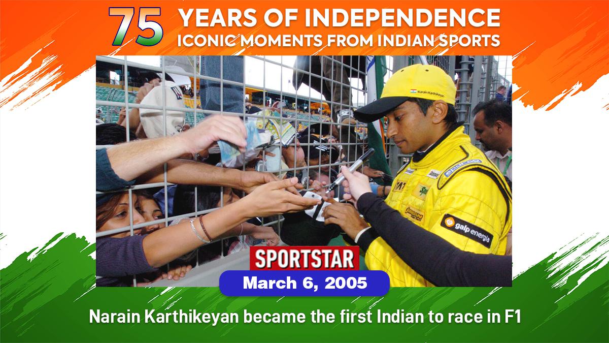 75 years of independence, 75 iconic moments from Indian sports: No 4 - Narain Karthikeyan makes F1 debut