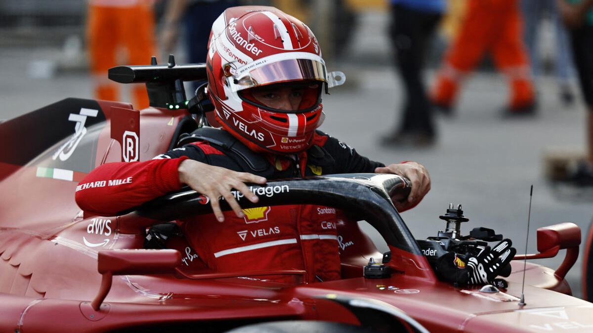 Formula One: Charles Leclerc takes pole at Azerbaijan Grand Prix