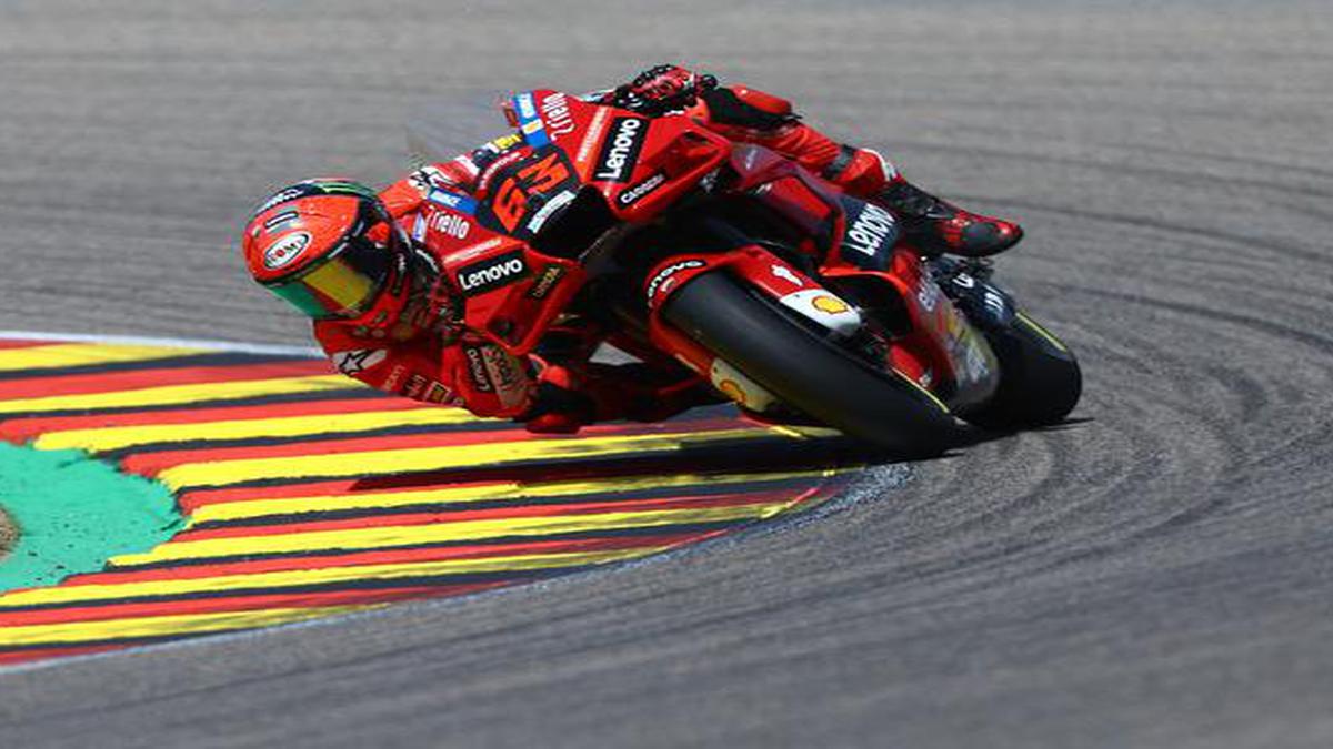 Ducati’s Bagnaia sets Assen lap record to take Dutch GP pole