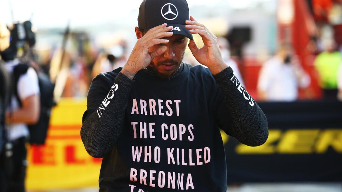 FIA looking into Hamilton anti-racism shirt gesture - Sports news