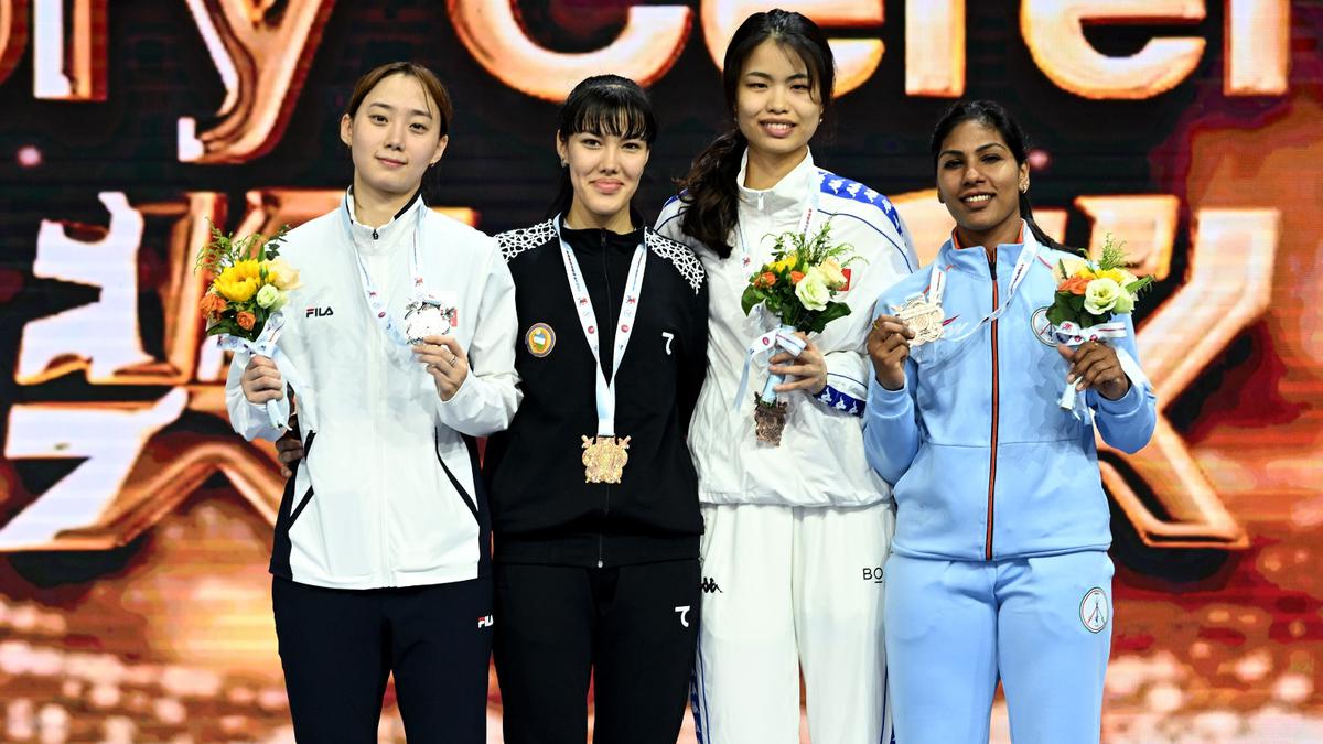 Bhavani Devi wins bronze, becomes first Indian to win Asian Fencing C’ship medal