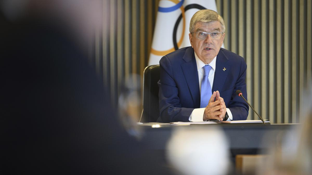 IOC leader Bach quizzed by Ukrainian Olympic athlete on Russia issue for 2024 Paris Games