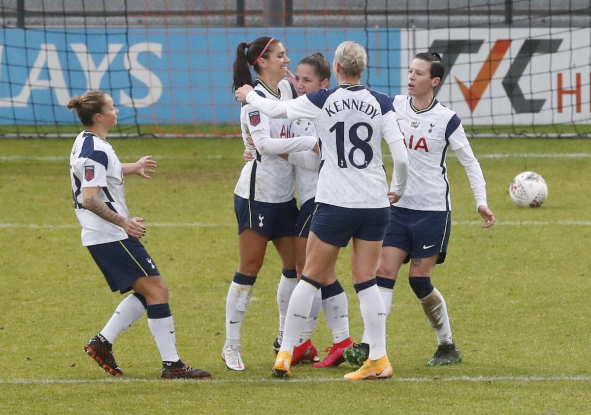 Tottenham Women 1-1 Reading: Alex Morgan makes her Spurs debut in