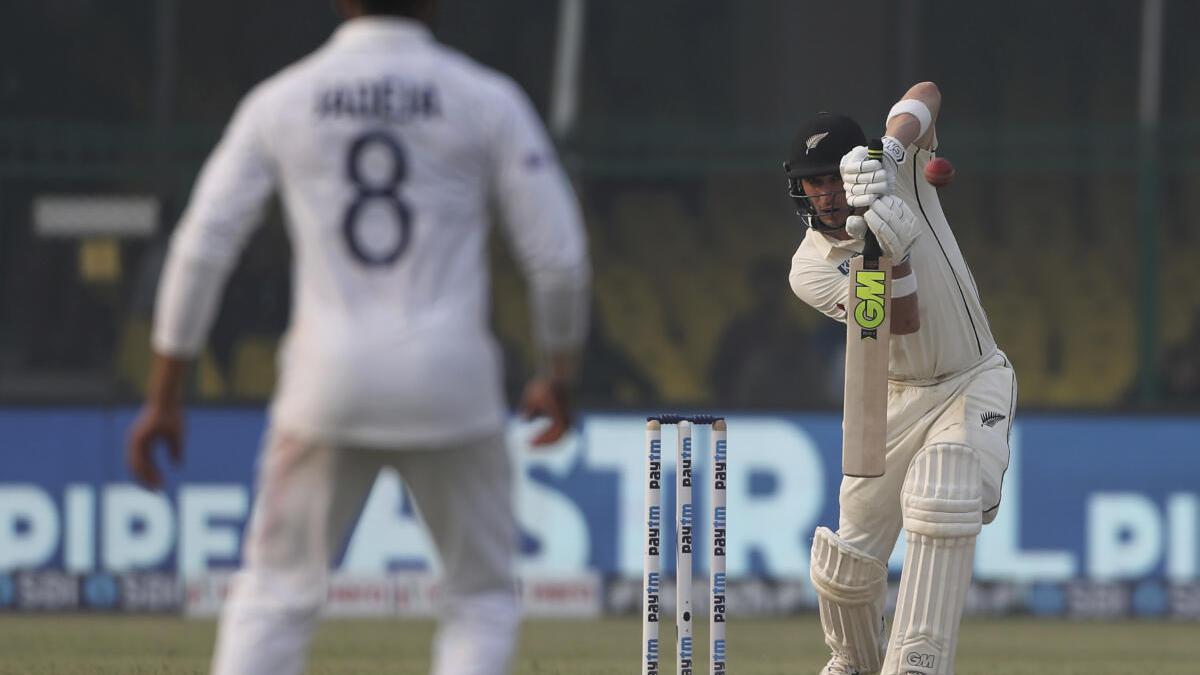 IND v NZ, 1st Test, Day 2: Latham, Young defy India’s spinners as New Zealand fights back