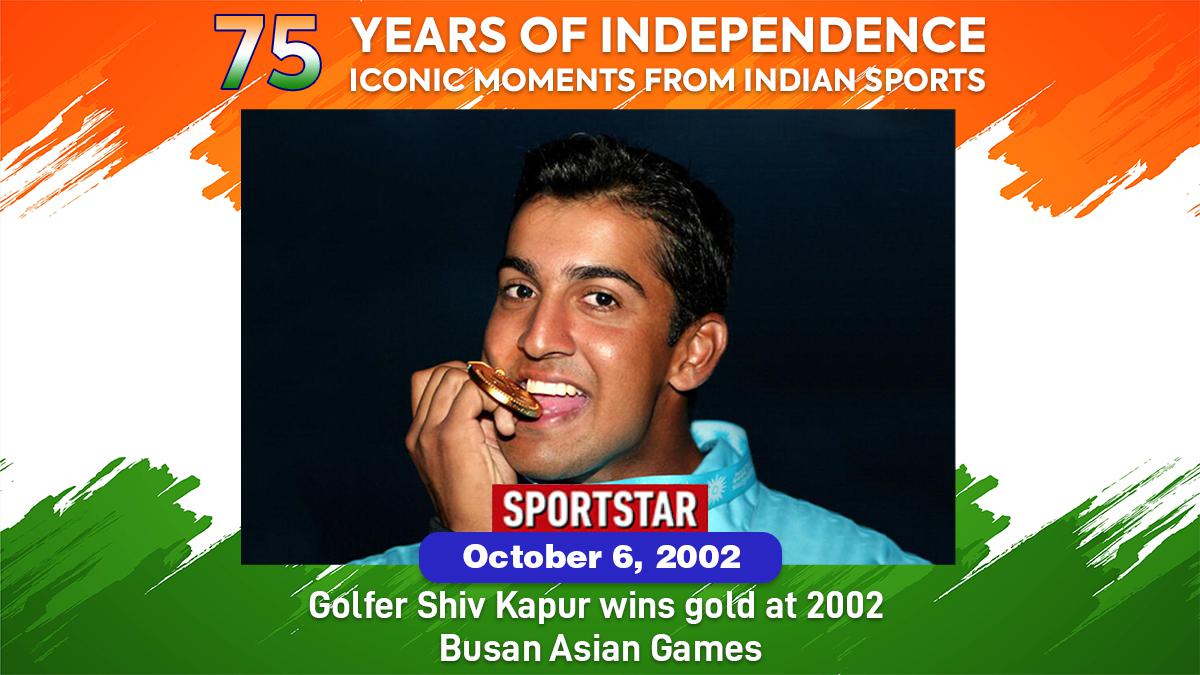 75 years of independence, 75 iconic moments from Indian sports: No 21 - Shiv Kapur's golf gold at 2002 Asian Games