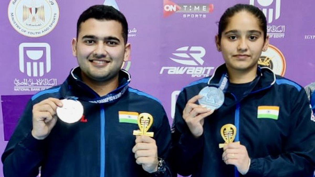 ISSF World Championship: Simranpreet Kaur Brar, Anish Bhanwala settle for silver in 25m rapid fire mixed team event