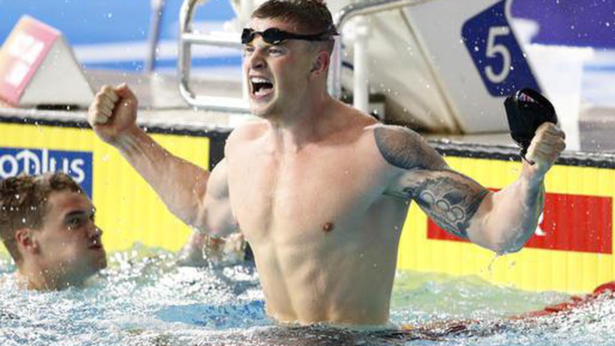 Swimming star Adam Peaty adjusts to life with no pool