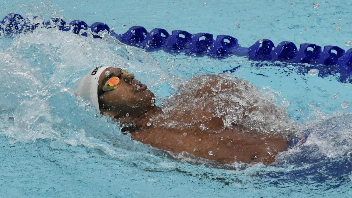 Srihari Nataraj makes it a hat-trick of records at World Swimming Championships