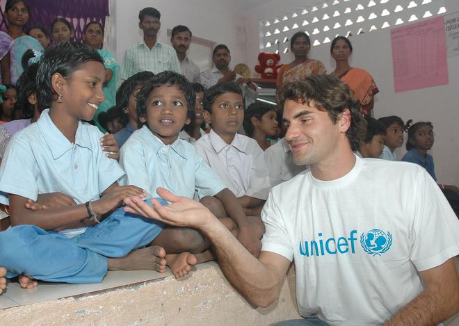 Philanthropist: The Roger Federer Foundation, which he founded in 2003, has invested more than $28.5 million in educational programmes, reaching out to 650,000 underprivileged children. In recognition of his dedication to such causes, the ATP twice gave Federer the Arthur Ashe Humanitarian of the Year award.