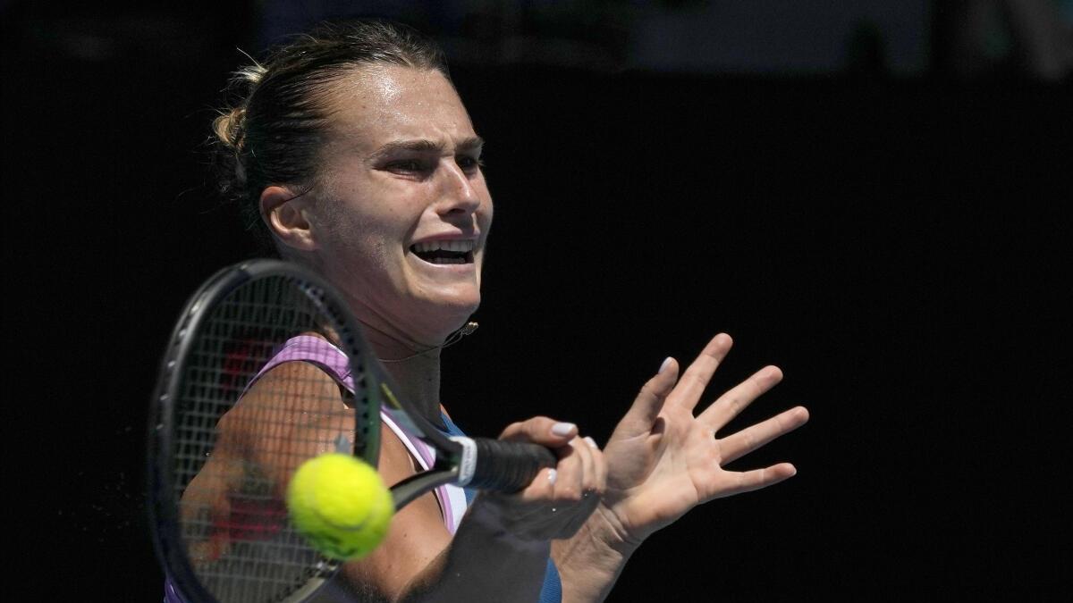 Australian Open 2023: Aryna Sabalenka beats Tereza Martincova to extend