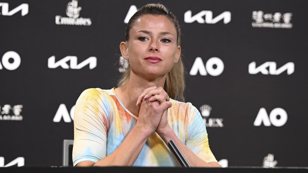 Australian Open 2023: Camila Giorgi rubbishes accusation of using fake COVID-19 travel certificate