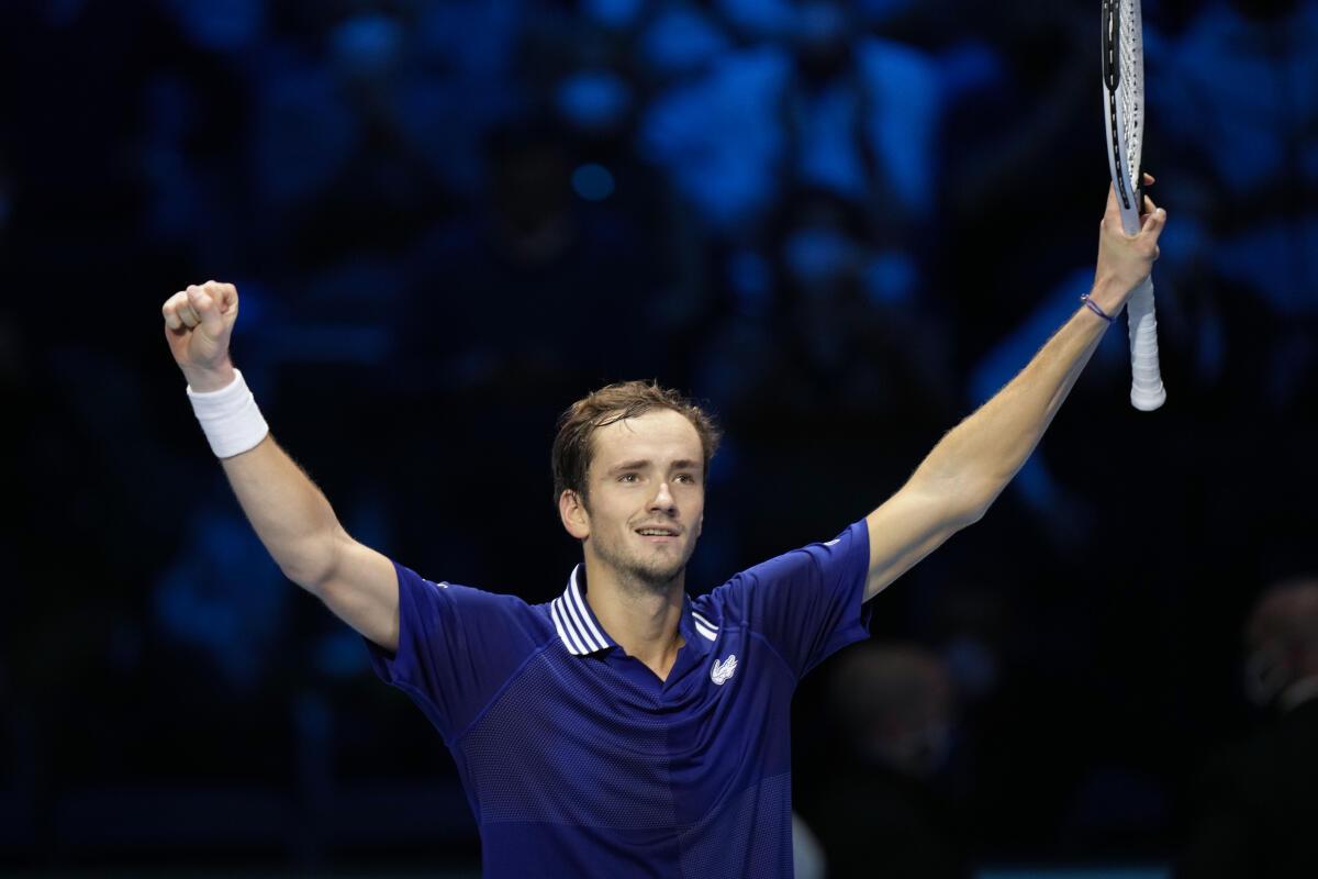 ATP Finals Medvedev beats Zverev, edges closer to semis