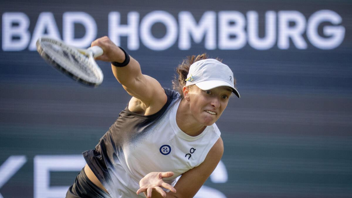 Swiatek overcomes fright from Maria to win on Bad Homburg Open debut