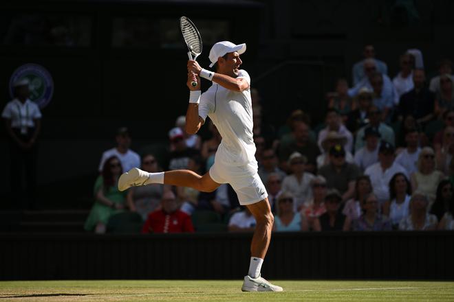 Speed and power: Scorching two-handed backhand strokes such as the one deployed by Novak Djokovic can defuse explosive serves and produce excellent passing shots off of sharp volleys. It’s another reason why very few risk serve and volleying now.