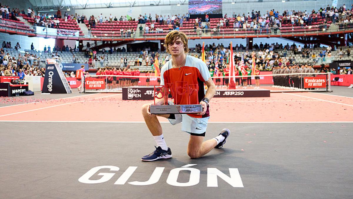 Rublev sweeps past Korda for fourth title of season in Gijon Open