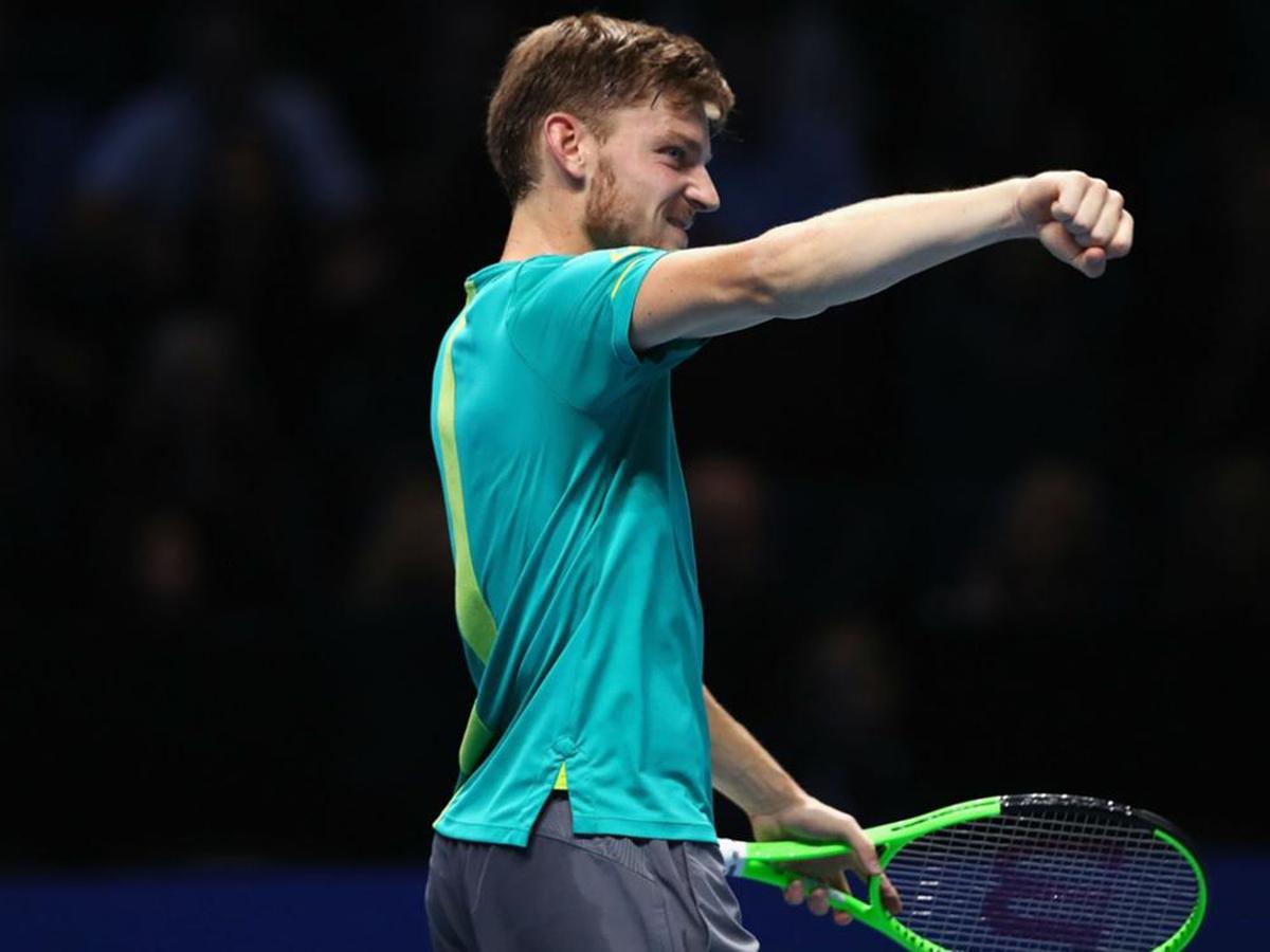 ATP Finals Goffin overcomes slow start and Thiem to set up Federer SF