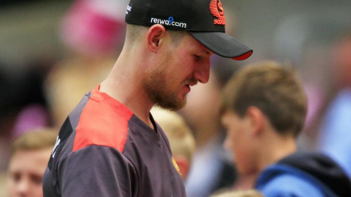 Cameron Bancroft out third ball on return from ban