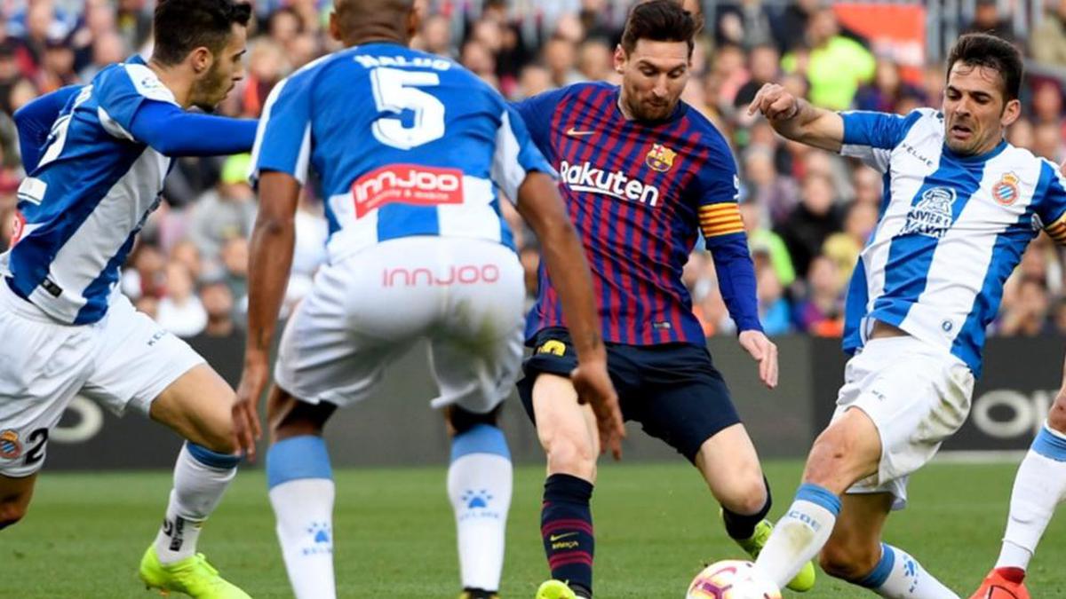 Barcelona 2 Espanyol 0: Lionel Messi strikes twice