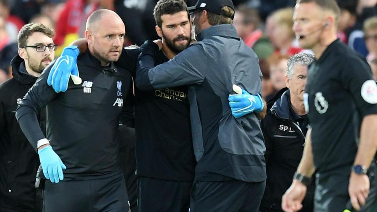 Alisson out for next few weeks, says Klopp