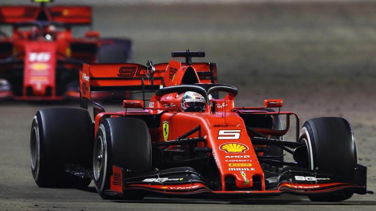 Singapore GP: Sebastian Vettel wins in Ferrari one-two