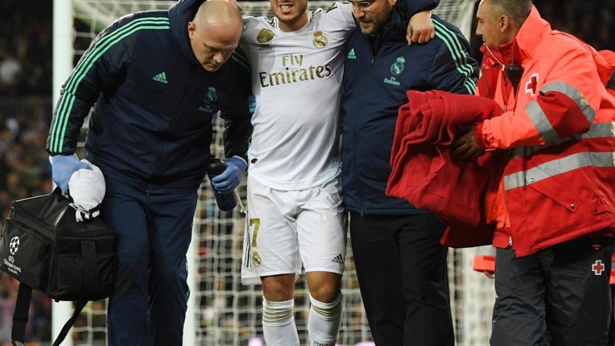 Real Madrid head coach Zidane worried about Hazard's ankle injury