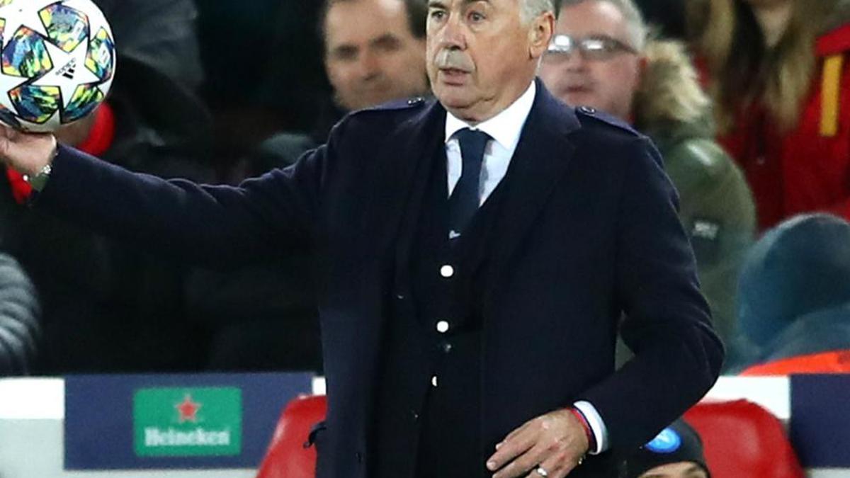 Napoli owner pleased after draw at Anfield, says Ancelotti