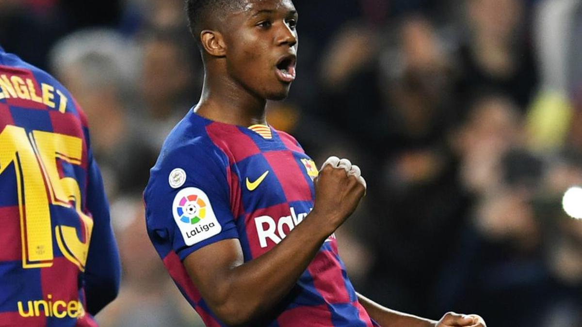 Ansu Fati creates history to make light of Barcelona striker shortage