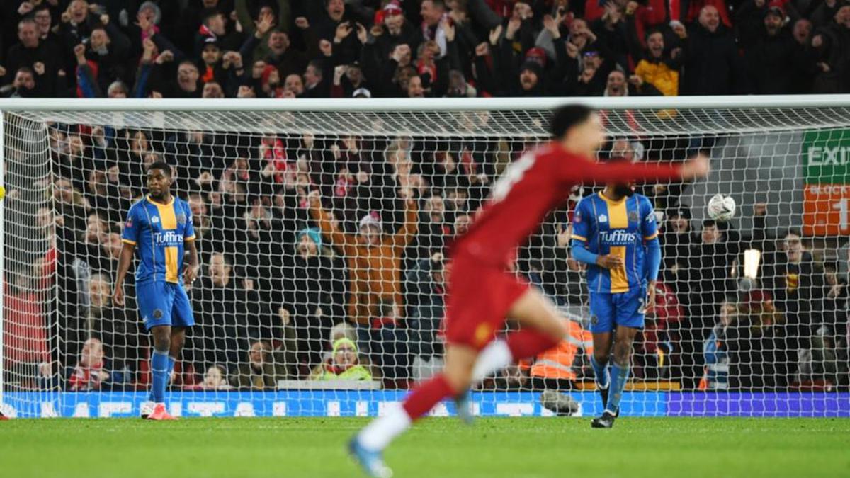 Liverpool 1-0 Shrewsbury Town: Ro-Shaun Williams own goal seals progression for youthful Reds side