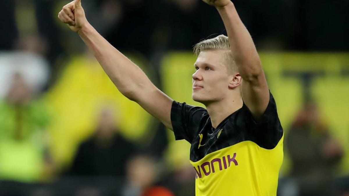 Lucien Favre hails Erling Haaland after Borussia Dortmund sensation shatters records