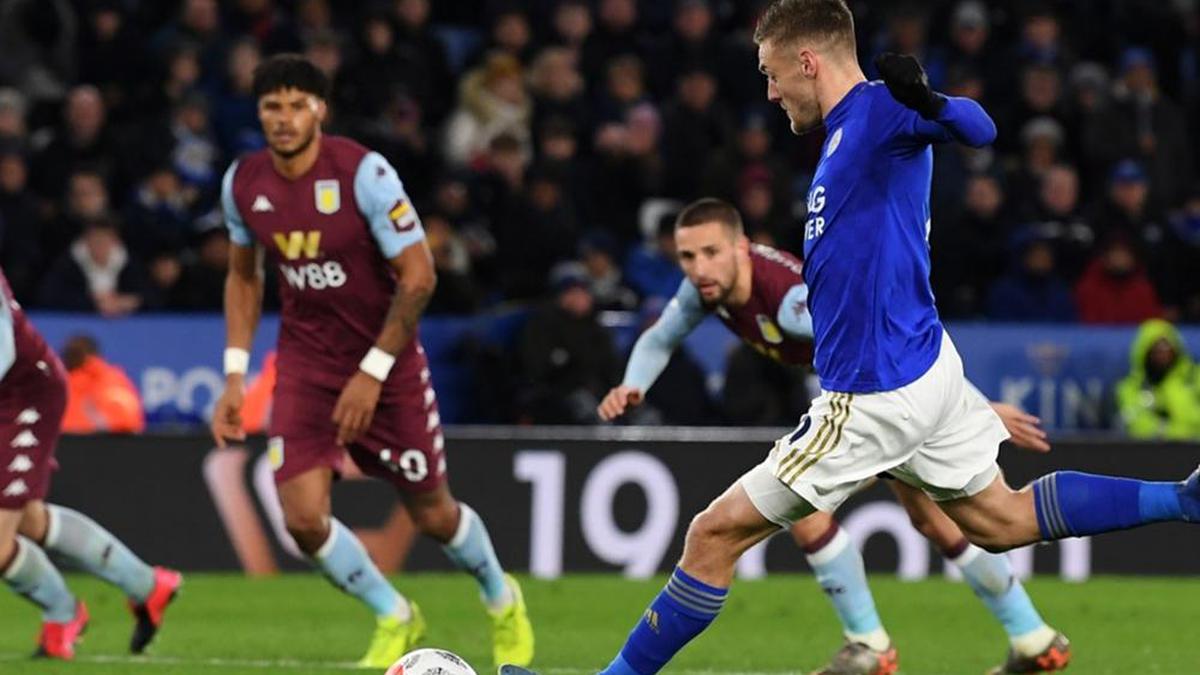 Leicester 4-0 Aston Villa: Jamie Vardy, Harvey Barnes brace