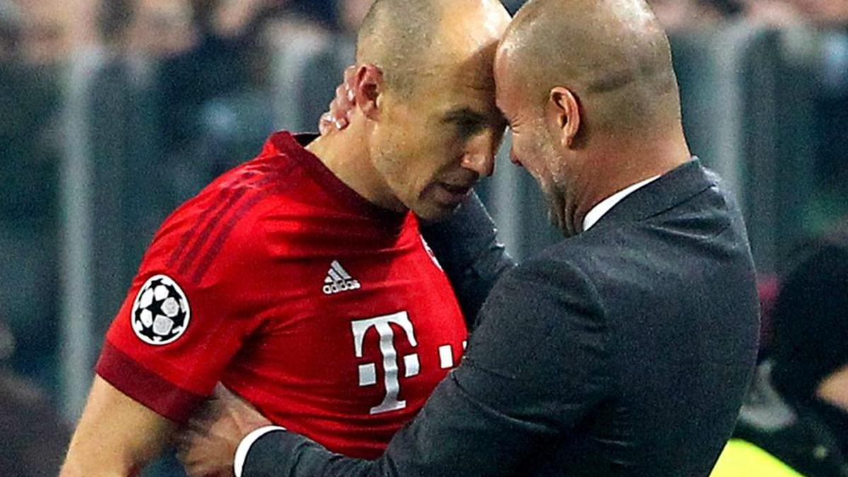 Pep Guardiola is the best coach in the world, says former Bayern Munich winger Arjen Robben