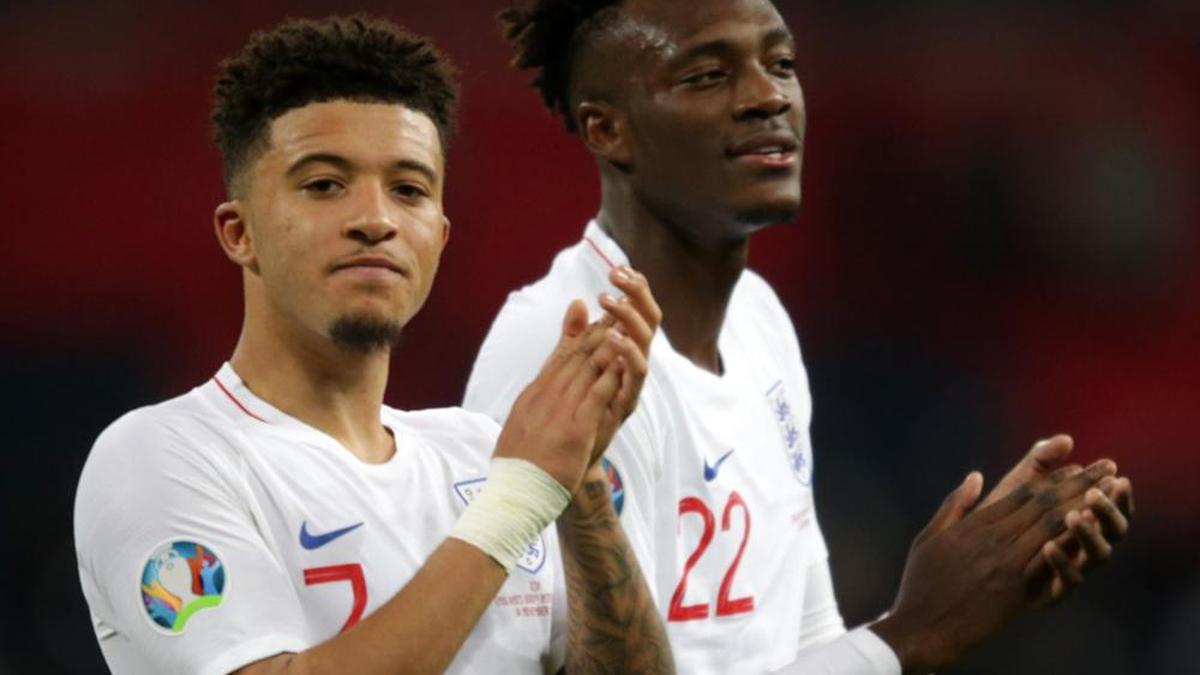 England's Sancho, Abraham to return for Belgium match